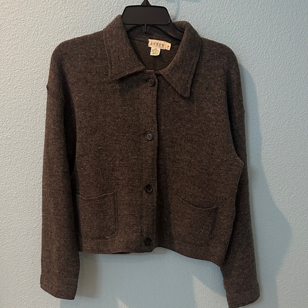 J. Crew Women's Dark Grey Wool Blazer